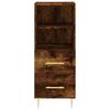 vidaXL Skř&iacute;ň highboard kouřov&yacute; dub 34,5 x 34 x 180 cm kompozitn&iacute; dřevo
