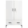 vidaXL Skř&iacute;ň highboard leskl&aacute; b&iacute;l&aacute; 69,5 x 31 x 115 cm kompozitn&iacute; dřevo