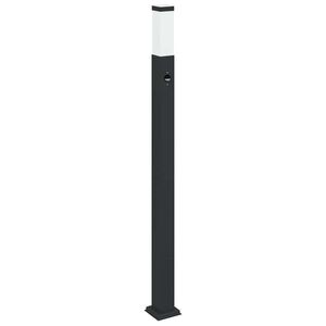 vidaXL Sloupkov&eacute; sv&iacute;tidlo se senzorem 110 cm čern&eacute; IP44
