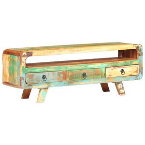 vidaXL TV stolek 117 x 30 x 41 cm masivn&iacute; recyklovan&eacute; dřevo