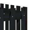 vidaXL Vyv&yacute;&scaron;en&yacute; z&aacute;hon plotov&yacute; design čern&yacute; 200x50x50 cm masiv borovice