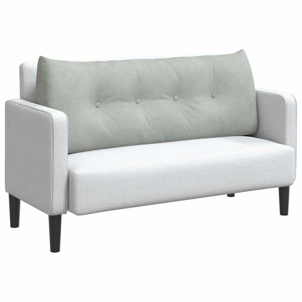 vidaXL Pol&scaron;t&aacute;ř na z&aacute;da Světle &scaron;ed&aacute; 120 x 24 x 50 cm samet