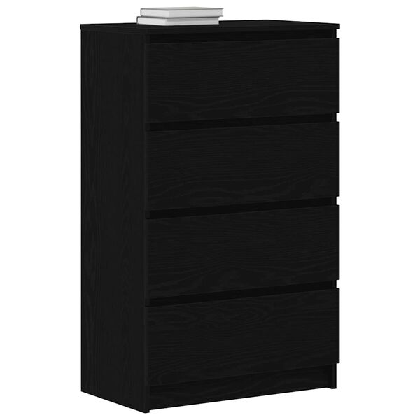 vidaXL Př&iacute;born&iacute;k Čern&yacute; dub 60x35x98,5 cm Dřevěn&aacute; konstrukce