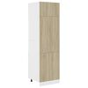 vidaXL Skř&iacute;ň pro vestavnou lednici dub sonoma 60x57x207 cm kompozit