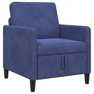 vidaXL Sofa s &uacute;ložn&yacute;m prostorem Policov&aacute; modr&aacute; 72 x 78 x 87 cm