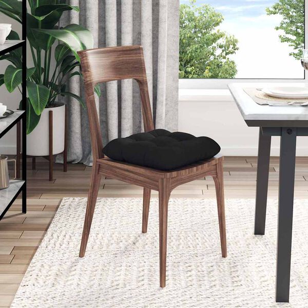 vidaXL Pol&scaron;t&aacute;ře na sedadla 4 pcs Čern&aacute; 45 x 45 cm Mikrovl&aacute;kno