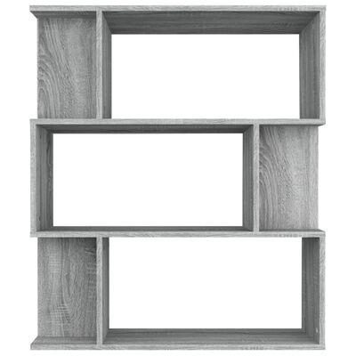 vidaXL Knihovna/dělicí stěna šedá sonoma 80x24x96 cm kompozitní dřevo