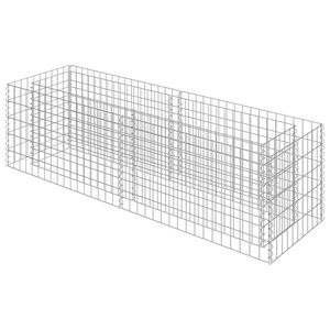 vidaXL Gabionov&yacute; vyv&yacute;&scaron;en&yacute; z&aacute;hon pozinkovan&aacute; ocel 180 x 50 x 50 cm