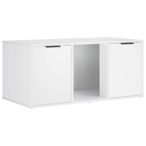vidaXL N&aacute;bytek pro kočič&iacute; přepravku B&iacute;l&aacute; 100 x 49 x 45 cm