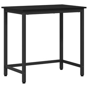 vidaXL stůl Čern&yacute; dub 100 x 50 x 76,5 cm Inžen&yacute;rsk&eacute; dřevo a ocel