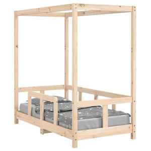 vidaXL Dětsk&aacute; postel 70 x 140 cm masivn&iacute; borov&eacute; dřevo