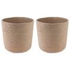 vidaXL Sada květin&aacute;čů 2 ks Př&iacute;rodn&iacute; &Oslash; 28 x 28 cm 100% juta Tossa