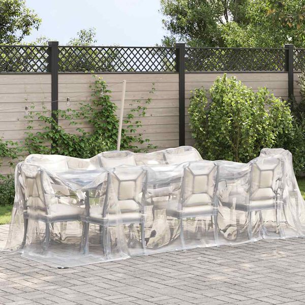 vidaXL Čirá plachta s oky 2x6 m polyethylen