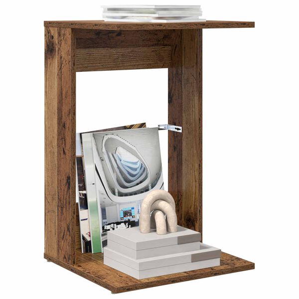 vidaXL Bočn&iacute; stůl Star&eacute; dřevo 40 x 38 x 62,5 cm kompozitn&iacute; dřevo