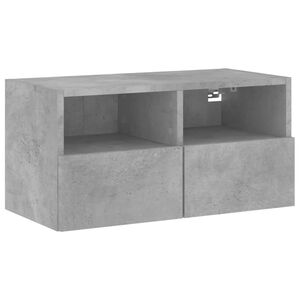 vidaXL N&aacute;stěnn&aacute; TV skř&iacute;ňka betonově &scaron;ed&aacute; 60x30x30 cm kompozitn&iacute; dřevo