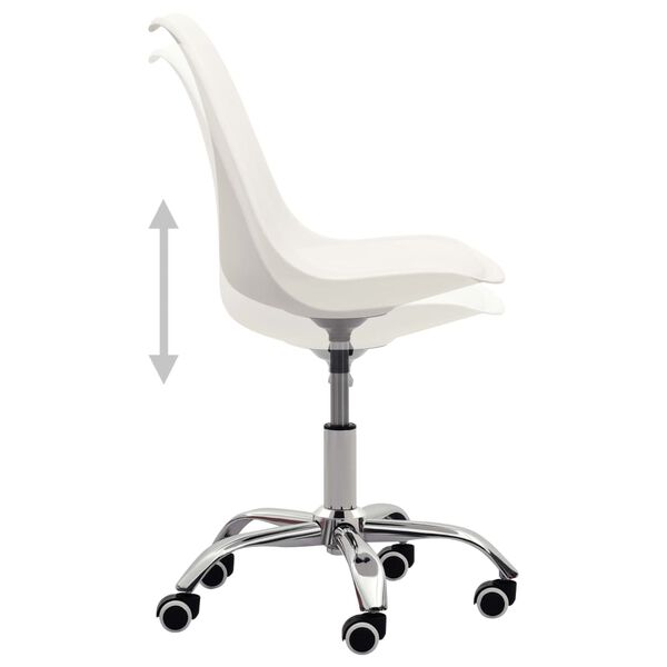 vidaXL J&iacute;deln&iacute; židle 6 ks b&iacute;l&eacute; uměl&aacute; kůže