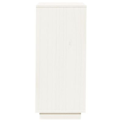 vidaXL Botník bílý 35 x 35 x 80 cm masivní borové dřevo
