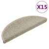 vidaXL Samolepic&iacute; n&aacute;&scaron;lapy na schody sisal 15ks 56x17x3cm světle zelen&eacute;