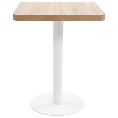 vidaXL Bistro stolek světle hnědý 60 x 60 cm MDF