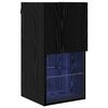 vidaXL N&aacute;stěnn&aacute; TV skř&iacute;ň 30,5 x 30 x 60 cm Čern&yacute; dub Kompozitn&iacute; dřevo