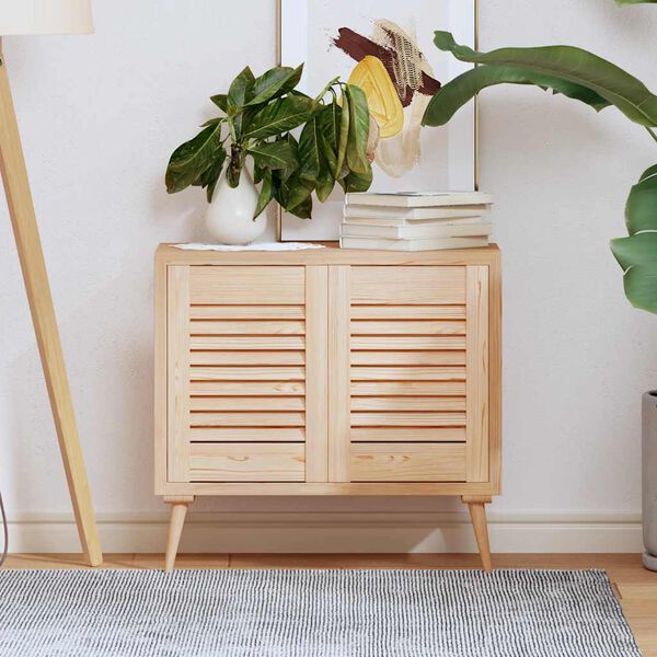 vidaXL Nábytková dvířka lamelový design 2 ks 39,5x29,5 cm borovice