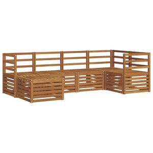 vidaXL Rohov&aacute; sofa sada 6 pcs Př&iacute;rodn&iacute;