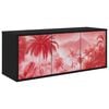 vidaXL N&aacute;stěnn&aacute; TV skř&iacute;ň AACHEN 102 x 33 x 40 cm Čern&yacute; dub