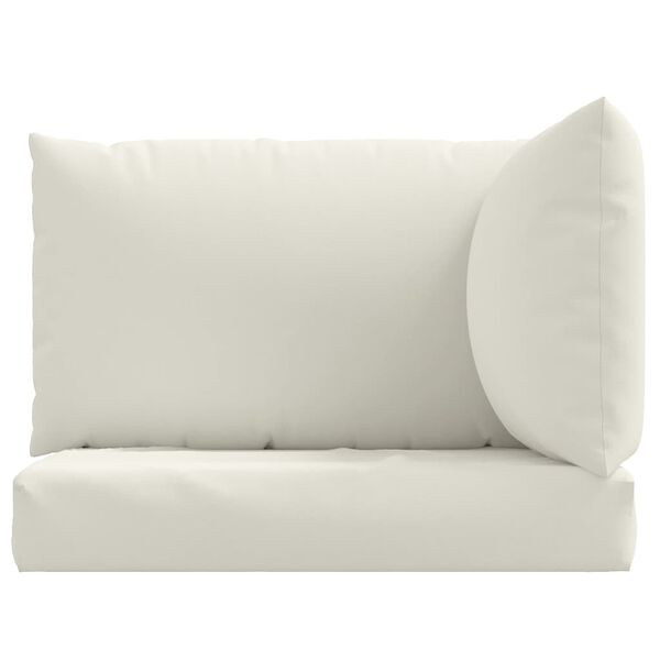 vidaXL Podu&scaron;ky na palety 3 ks kr&eacute;mov&aacute; melanž textil