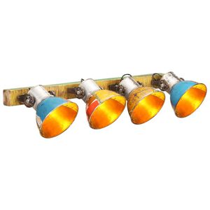 vidaXL Industri&aacute;ln&iacute; n&aacute;stěnn&aacute; lampa v&iacute;cebarevn&aacute; 90 x 25 cm E27