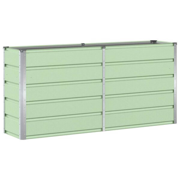 vidaXL Truhl&iacute;k Zelen&aacute; 160 x 40 x 75 cm Ocel