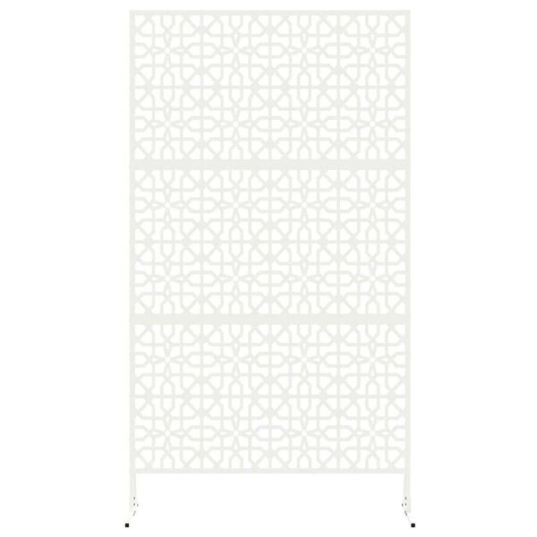 vidaXL Obrazovka pro soukromí Bílá Ocel