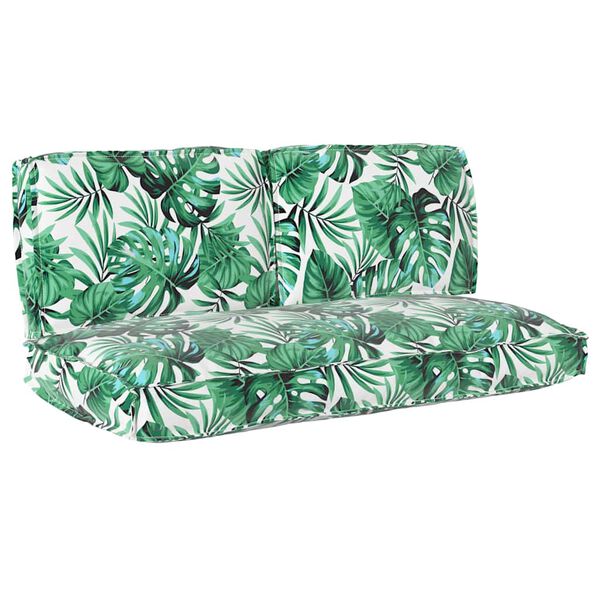 vidaXL Sada pol&scaron;t&aacute;řů List 3 pcs Vzor listů Oxford l&aacute;tka