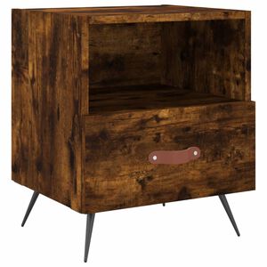 vidaXL Nočn&iacute; stolek kouřov&yacute; dub 40 x 35 x 47,5 cm kompozitn&iacute; dřevo