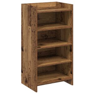 vidaXL Skř&iacute;ň na obuv Star&eacute; dřevo 48 x 36 x 92 cm Kompozitn&iacute; dřevo
