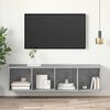 vidaXL N&aacute;stěnn&aacute; TV skř&iacute;ňka betonově &scaron;ed&aacute; 37 x 37 x 142,5cm dřevotř&iacute;ska