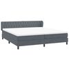 vidaXL Postel Box Spring s matracemi tmavě &scaron;ed&aacute; 180x220 cm samet