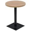 vidaXL Bistro stůl MDF a ocel kulat&yacute; 60 x 75 cm