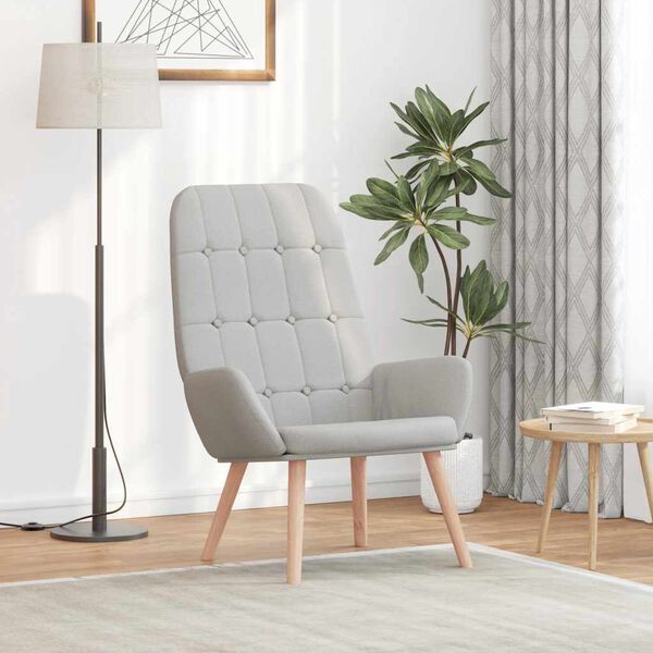 vidaXL Relaxačn&iacute; křeslo obl&aacute;čkově &scaron;ed&aacute; textil