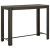 vidaXL Zahradn&iacute; barov&yacute; stůl hněd&yacute; 140,5x60,5x110,5 cm polyratan