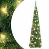 vidaXL Uměl&yacute; v&aacute;nočn&iacute; stromek pop-up 50 LED diod zelen&yacute; 120 cm