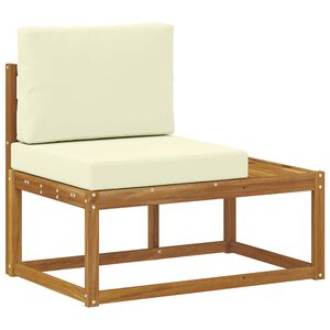 vidaXL Venkovn&iacute; koncov&aacute; pohovka s pol&scaron;t&aacute;řem Př&iacute;rodn&iacute; 91 x 63 x 73 cm