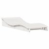 vidaXL Zahradn&iacute; leh&aacute;tko b&iacute;l&eacute; 205 x 80 x 31,5 cm masivn&iacute; borov&eacute; dřevo
