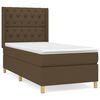 vidaXL Box spring postel s matrac&iacute; tmavě hněd&aacute; 80x200 cm textil