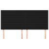 vidaXL Čelo postele čern&eacute; 180x5x118/128 cm l&aacute;tkov&eacute;