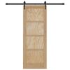 vidaXL Posuvn&eacute; dveře ORKDAL Hněd&aacute; 73,5 x 198,5 cm Masivn&iacute; borov&eacute; dřevo