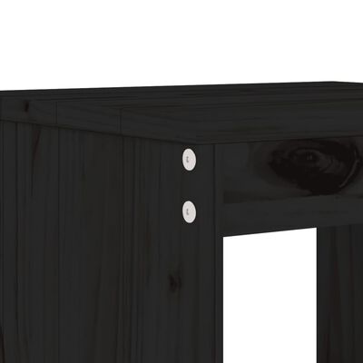 vidaXL Zahradní stoličky 2 ks černé 40x36x45 cm masivní borové dřevo