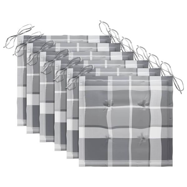 vidaXL Zahradn&iacute; j&iacute;deln&iacute; židle 6 ks s podu&scaron;kami masivn&iacute; ak&aacute;ciov&eacute; dřevo