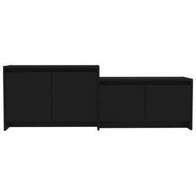 vidaXL TV skříňka černá 146,5 x 35 x 50 cm dřevotříska