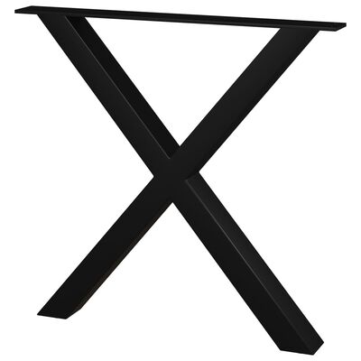 vidaXL Nohy k jídelnímu stolu ve tvaru X 2 ks 80 x 72 cm