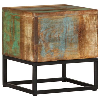 vidaXL Odkládací stolek 30 x 30 x 33 cm masivní recyklované dřevo